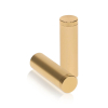 5/8'' Diameter X 2'' Barrel Length, Affordable Aluminum Standoffs, Champagne Anodized Finish Easy Fasten Standoff (For Inside / Outside use) [Required Material Hole Size: 7/16'']