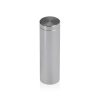 5/8'' Diameter X 2'' Barrel Length, Affordable Aluminum Standoffs, Steel Grey Anodized Finish Easy Fasten Standoff (For Inside / Outside use) [Required Material Hole Size: 7/16'']
