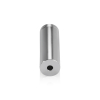 5/8'' Diameter X 2'' Barrel Length, Affordable Aluminum Standoffs, Steel Grey Anodized Finish Easy Fasten Standoff (For Inside / Outside use) [Required Material Hole Size: 7/16'']