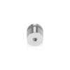 3/4'' Diameter X 1/2'' Barrel Length, Affordable Aluminum Standoffs, Steel Grey Anodized Finish Easy Fasten Standoff (For Inside / Outside use) [Required Material Hole Size: 7/16'']