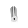 3/4'' Diameter X 2'' Barrel Length, Affordable Aluminum Standoffs, Steel Grey Anodized Finish Easy Fasten Standoff (For Inside / Outside use) [Required Material Hole Size: 7/16'']