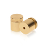1'' Diameter X 3/4'' Barrel Length, Affordable Aluminum Standoffs, Champagne Anodized Finish Easy Fasten Standoff (For Inside / Outside use) [Required Material Hole Size: 7/16'']