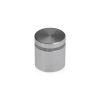 1'' Diameter X 3/4'' Barrel Length, Affordable Aluminum Standoffs, Steel Grey Anodized Finish Easy Fasten Standoff (For Inside / Outside use) [Required Material Hole Size: 7/16'']