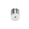 1'' Diameter X 3/4'' Barrel Length, Affordable Aluminum Standoffs, Steel Grey Anodized Finish Easy Fasten Standoff (For Inside / Outside use) [Required Material Hole Size: 7/16'']