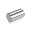 1'' Diameter X 1-1/2'' Barrel Length, Affordable Aluminum Standoffs, Steel Grey Anodized Finish Easy Fasten Standoff (For Inside / Outside use) [Required Material Hole Size: 7/16'']