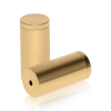 1'' Diameter X 2'' Barrel Length, Affordable Aluminum Standoffs, Champagne Anodized Finish Easy Fasten Standoff (For Inside / Outside use) [Required Material Hole Size: 7/16'']