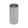 1'' Diameter X 2'' Barrel Length, Affordable Aluminum Standoffs, Steel Grey Anodized Finish Easy Fasten Standoff (For Inside / Outside use) [Required Material Hole Size: 7/16'']