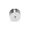 1-1/4'' Diameter X 1/2'' Barrel Length, Affordable Aluminum Standoffs, Steel Grey Anodized Finish Easy Fasten Standoff (For Inside / Outside use) [Required Material Hole Size: 7/16'']