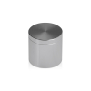 1-1/4'' Diameter X 1'' Barrel Length, Affordable Aluminum Standoffs, Steel Grey Anodized Finish Easy Fasten Standoff (For Inside / Outside use) [Required Material Hole Size: 7/16'']