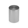 1-1/4'' Diameter X 1-1/2'' Barrel Length, Affordable Aluminum Standoffs, Steel Grey Anodized Finish Easy Fasten Standoff (For Inside / Outside use) [Required Material Hole Size: 7/16'']