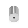 1-1/4'' Diameter X 1-1/2'' Barrel Length, Affordable Aluminum Standoffs, Steel Grey Anodized Finish Easy Fasten Standoff (For Inside / Outside use) [Required Material Hole Size: 7/16'']