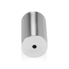 1-1/4'' Diameter X 2'' Barrel Length, Affordable Aluminum Standoffs, Steel Grey Anodized Finish Easy Fasten Standoff (For Inside / Outside use) [Required Material Hole Size: 7/16'']