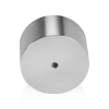 2'' Diameter X 1'' Barrel Length, Affordable Aluminum Standoffs, Steel Grey Anodized Finish Easy Fasten Standoff (For Inside / Outside use) [Required Material Hole Size: 7/16'']