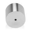 2'' Diameter X 1-1/2'' Barrel Length, Affordable Aluminum Standoffs, Steel Grey Anodized Finish Easy Fasten Standoff (For Inside / Outside use) [Required Material Hole Size: 7/16'']