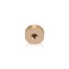 10-24 Threaded Caps Diameter: 3/8'', Height: 1/4'', Champagne Anodized Aluminum [Required Material Hole Size: 7/32'']