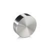 3/8-16 Threaded Caps Diameter: 1 1/2'', Height: 1/2'', Polished Stainless Steel 304 B [Required Material Hole Size: 3/8'']