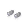 Set of 2 pieces of Cell Phone / Tablet Aluminum Standoffs, Clear Anodized Finish