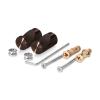 Set of 2 pieces of Cell Phone / Tablet Aluminum Standoffs, Bronze Anodized Finish