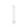 Set of 2, 3/8'' Diameter Vertical Rod Mount, Aluminum Clear Anodized Finish, 24'' Long w/ Adjustable Clamp to Accomodate 3/4'' to 1-1/2'' Counters. Hold up to 5/16'' material thickness