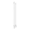 Set of 2, 3/8'' Diameter Vertical Rod Mount, Aluminum Clear Anodized Finish, 36'' Long w/ Adjustable Clamp to Accomodate 3/4'' to 1-1/2'' Counters. Hold up to 5/16'' material thickness