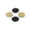 Set of 4 5/8'' Diameter X 1/32'' Thick. Aluminum Matte Black Anodized Disc (With 3M Very High-Bond Adhesive-Backed) Spare Part for APC-058MB [Required Material Hole Size: 7/16'']