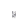1/2'' Diameter X 1/2'' Barrel Length, Aluminum Flat Head Standoffs, Clear Anodized Finish Easy Fasten Standoff (For Inside / Outside use) Tamper Proof Standoff [Required Material Hole Size: 3/8'']
