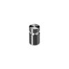 1/2'' Diameter X 1/2'' Barrel Length, Aluminum Flat Head Standoffs, Titanium Anodized Finish Easy Fasten Standoff (For Inside / Outside use) Tamper Proof Standoff [Required Material Hole Size: 3/8'']