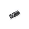 1/2'' Diameter X 3/4'' Barrel Length, Aluminum Flat Head Standoffs, Titanium Anodized Finish Easy Fasten Standoff (For Inside / Outside use) Tamper Proof Standoff [Required Material Hole Size: 3/8'']