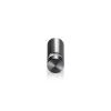 1/2'' Diameter X 1'' Barrel Length, Aluminum Flat Head Standoffs, Titanium Anodized Finish Easy Fasten Standoff (For Inside / Outside use) Tamper Proof Standoff [Required Material Hole Size: 3/8'']