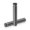 1/2'' Diameter X 2-1/2'' Barrel Length, Aluminum Flat Head Standoffs, Titanium Anodized Finish Easy Fasten Standoff (For Inside / Outside use) Tamper Proof Standoff [Required Material Hole Size: 3/8'']