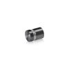 5/8'' Diameter X 1/2'' Barrel Length, Aluminum Flat Head Standoffs, Titanium Anodized Finish Easy Fasten Standoff (For Inside / Outside use) Tamper Proof Standoff [Required Material Hole Size: 7/16'']