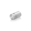 5/8'' Diameter X 3/4'' Barrel Length, Aluminum Flat Head Standoffs, Clear Anodized Finish Easy Fasten Standoff (For Inside / Outside use) Tamper Proof Standoff [Required Material Hole Size: 7/16'']