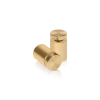 5/8'' Diameter X 3/4'' Barrel Length, Aluminum Flat Head Standoffs, Champagne Anodized Finish Easy Fasten Standoff (For Inside / Outside use) Tamper Proof Standoff [Required Material Hole Size: 7/16'']