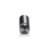 5/8'' Diameter X 1'' Barrel Length, Aluminum Flat Head Standoffs, Titanium Anodized Finish Easy Fasten Standoff (For Inside / Outside use) Tamper Proof Standoff [Required Material Hole Size: 7/16'']