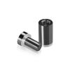 5/8'' Diameter X 1'' Barrel Length, Aluminum Flat Head Standoffs, Titanium Anodized Finish Easy Fasten Standoff (For Inside / Outside use) Tamper Proof Standoff [Required Material Hole Size: 7/16'']