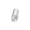 5/8'' Diameter X 1-3/4'' Barrel Length, Aluminum Flat Head Standoffs, Clear Anodized Finish Easy Fasten Standoff (For Inside / Outside use) Tamper Proof Standoff [Required Material Hole Size: 7/16'']