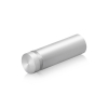 5/8'' Diameter X 1-3/4'' Barrel Length, Aluminum Flat Head Standoffs, Clear Anodized Finish Easy Fasten Standoff (For Inside / Outside use) Tamper Proof Standoff [Required Material Hole Size: 7/16'']