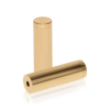 5/8'' Diameter X 1-3/4'' Barrel Length, Aluminum Flat Head Standoffs, Champagne Anodized Finish Easy Fasten Standoff (For Inside / Outside use) Tamper Proof Standoff [Required Material Hole Size: 7/16'']