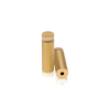 5/8'' Diameter X 1-3/4'' Barrel Length, Aluminum Flat Head Standoffs, Matte Champagne Anodized Finish Easy Fasten Standoff (For Inside / Outside use) Tamper Proof Standoff [Required Material Hole Size: 7/16'']