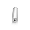 5/8'' Diameter X 2-1/2'' Barrel Length, Aluminum Flat Head Standoffs, Clear Anodized Finish Easy Fasten Standoff (For Inside / Outside use) Tamper Proof Standoff [Required Material Hole Size: 7/16'']