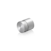 3/4'' Diameter X 1/2'' Barrel Length, Aluminum Flat Head Standoffs, Clear Anodized Finish Easy Fasten Standoff (For Inside / Outside use) Tamper Proof Standoff [Required Material Hole Size: 7/16'']