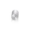 3/4'' Diameter X 3/4'' Barrel Length, Aluminum Flat Head Standoffs, Clear Anodized Finish Easy Fasten Standoff (For Inside / Outside use) Tamper Proof Standoff [Required Material Hole Size: 7/16'']