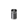 3/4'' Diameter X 3/4'' Barrel Length, Aluminum Flat Head Standoffs, Titanium Anodized Finish Easy Fasten Standoff (For Inside / Outside use) Tamper Proof Standoff [Required Material Hole Size: 7/16'']