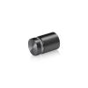 3/4'' Diameter X 3/4'' Barrel Length, Aluminum Flat Head Standoffs, Titanium Anodized Finish Easy Fasten Standoff (For Inside / Outside use) Tamper Proof Standoff [Required Material Hole Size: 7/16'']