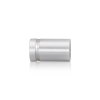 3/4'' Diameter X 1'' Barrel Length, Aluminum Flat Head Standoffs, Clear Anodized Finish Easy Fasten Standoff (For Inside / Outside use) Tamper Proof Standoff [Required Material Hole Size: 7/16'']