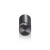 3/4'' Diameter X 1'' Barrel Length, Aluminum Flat Head Standoffs, Titanium Anodized Finish Easy Fasten Standoff (For Inside / Outside use) Tamper Proof Standoff [Required Material Hole Size: 7/16'']