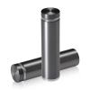 3/4'' Diameter X 2-1/2'' Barrel Length, Aluminum Flat Head Standoffs, Titanium Anodized Finish Easy Fasten Standoff (For Inside / Outside use) Tamper Proof Standoff [Required Material Hole Size: 7/16'']