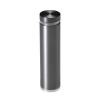 3/4'' Diameter X 2-1/2'' Barrel Length, Aluminum Flat Head Standoffs, Titanium Anodized Finish Easy Fasten Standoff (For Inside / Outside use) Tamper Proof Standoff [Required Material Hole Size: 7/16'']