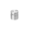 7/8'' Diameter X 1/2'' Barrel Length, Aluminum Flat Head Standoffs, Clear Anodized Finish Easy Fasten Standoff (For Inside / Outside use) Tamper Proof Standoff [Required Material Hole Size: 7/16'']