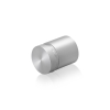 7/8'' Diameter X 3/4'' Barrel Length, Aluminum Flat Head Standoffs, Clear Anodized Finish Easy Fasten Standoff (For Inside / Outside use) Tamper Proof Standoff [Required Material Hole Size: 7/16'']